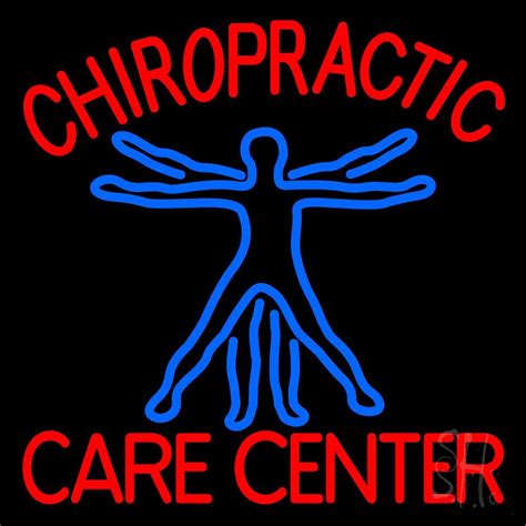 Chiropractor Logo With Number Led Neon Sign Chiropractor Neon Signs