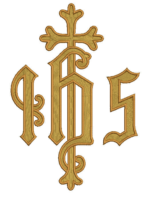 Christogram Ihs Embroidery Design Windstarembroidery Com