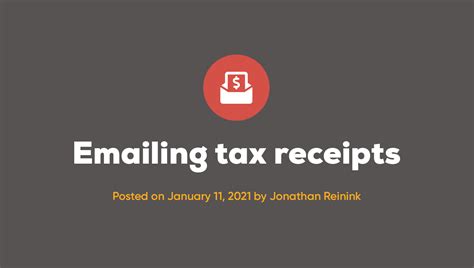 Church Social Emailing Tax Receipts