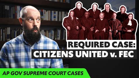 Citizens United V Fec Explained Ap Gov Required Supreme Court Cases Youtube