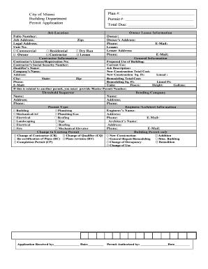 City Of Miami Permit Application 2002 2024 Form Fill Out And Sign