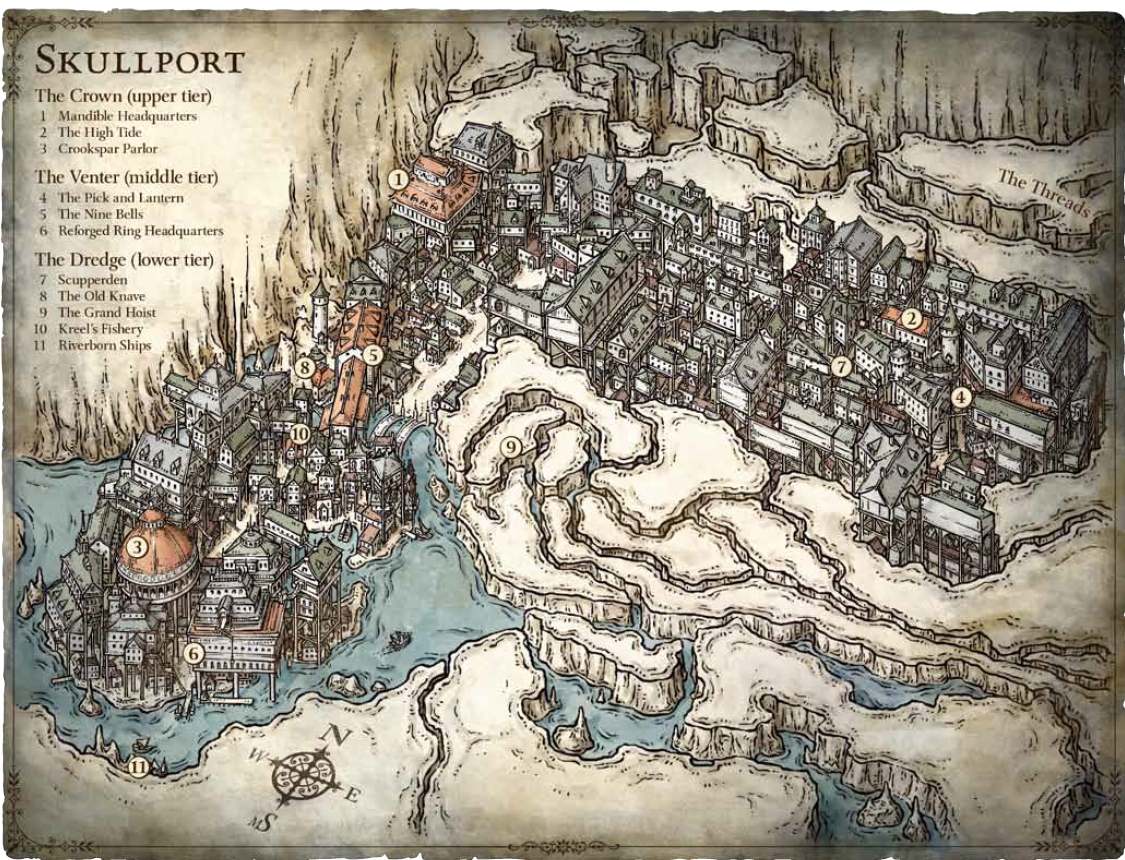 City Of Waterdeep Map In The Forgotten Realms Faerun With All Locations Added For Reference