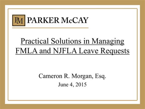 Clinic 28 Practical Solutions In Managing Fmla And