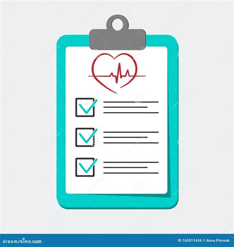 Clip Board With Hospital Documents Medical Insurance Forms Doctor Paperwork Illustration In