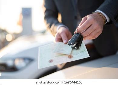 Closeup Vehicle Papers Car Keys Car Stock Photo 1696444168 Shutterstock