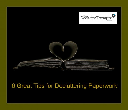 Clutter Decluttering Tips For Dealing With Paperwok Paperwork