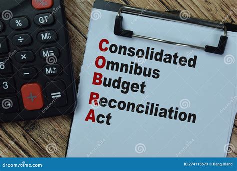 Cobra Consolidated Omnibus Budget Reconciliation Act Write On A