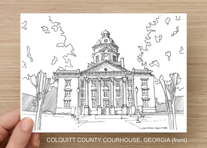 Colquitt County Courthouse Moultrie Georgia Architecture Etsy