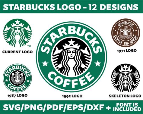 Commercial Logo Starbucks Logo Svg Coffee Cup Svg Layered Etsy Canada