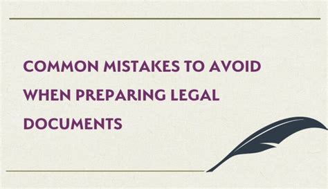 Common Errors To Avoid When Creating Legal Documents One Legal