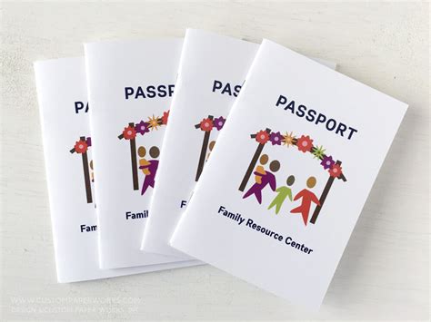 Community Programming Passport Booklet Printing Custom Paper Works