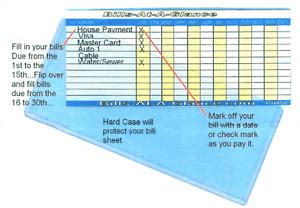 Compact 31 Day Bill Organizer Inspired By Dave Ramsey Bill