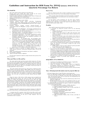 Complete Guide To Quarterly Percentage Tax Bir Form 2551Q