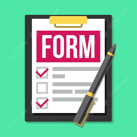 Completed Checklist Clipart Transparent Png Hd Claim Form Vector Medical Office Paperwork