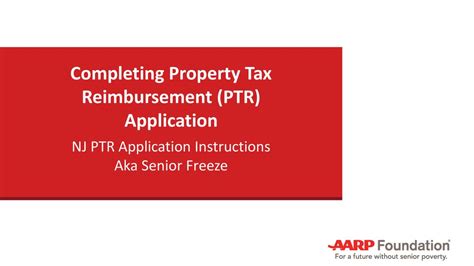 Completing Property Tax Reimbursement Ptr Application Ppt Download