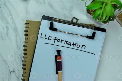 Concept Of Llc Formation Write On Paperwork With Statistics Isolated On