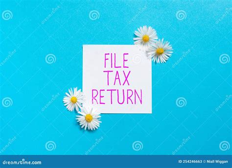 Conceptual Display File Tax Return Business Overview Paperwork To Get