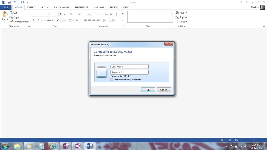 Connecting To D Docs Live Net Enter Your Credentials Microsoft Community