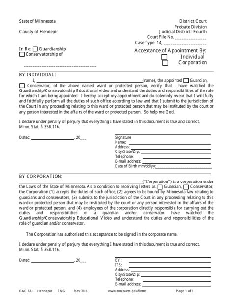 Conservatorship Forms Halvedtapes