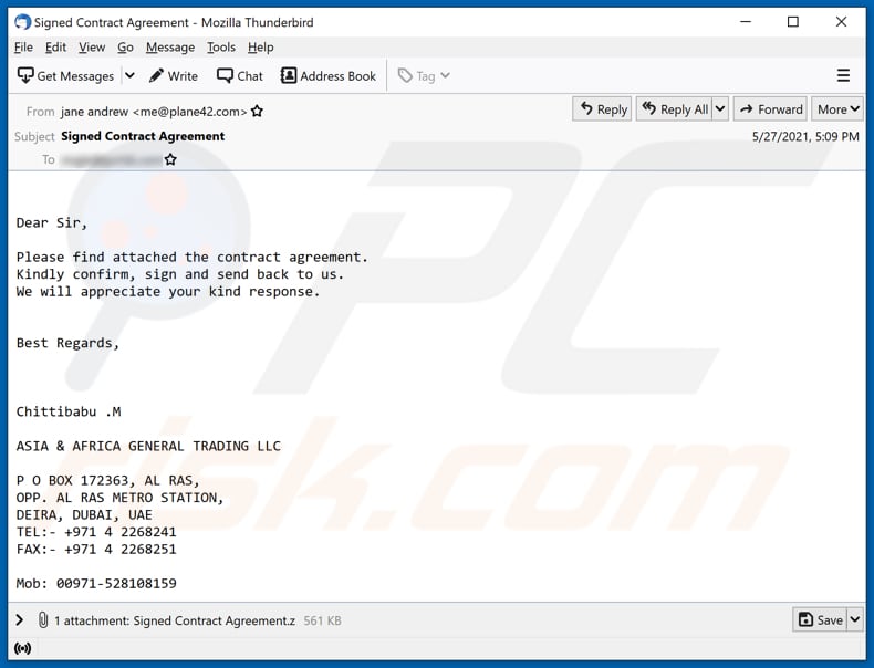 Contract Agreement Email Virus Removal And Recovery Steps Updated