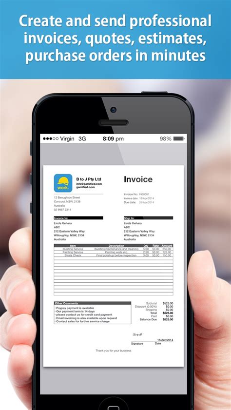 Contractor Paperwork Pro Create Site Diary Invoice Quote Estimate Po Variation For Ios