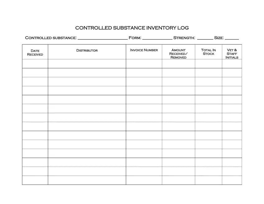 Controlled Drug Log Template Fill Out Printable Pdf Forms Online