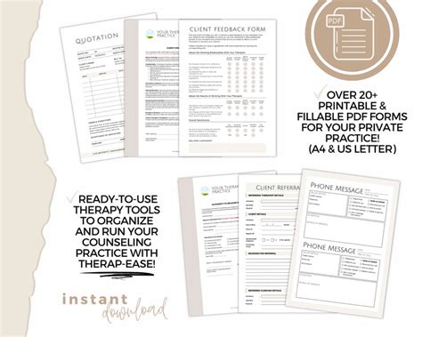 Counseling Forms Paperwork Bundle Therapist Paperwork Bundle Forms