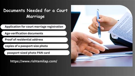 Court Marriage Registration Steps Paperwork Certification