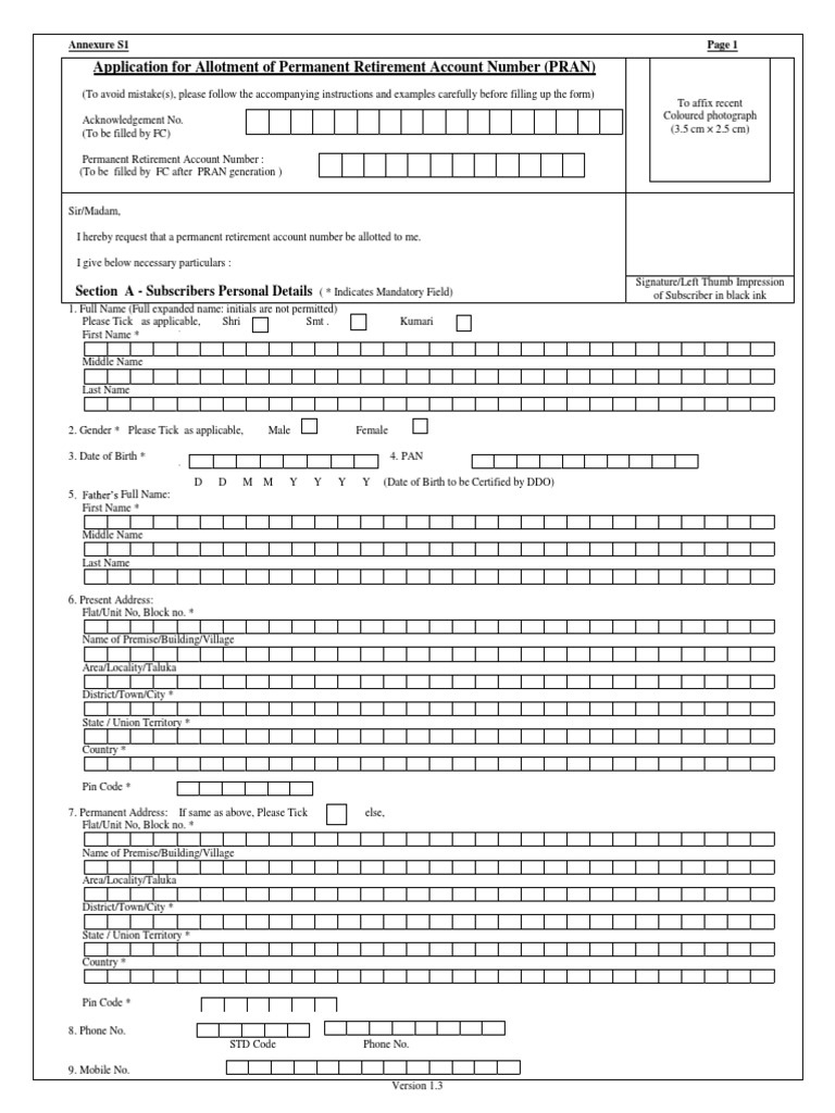 Cps S1 Form Pdf Government Business