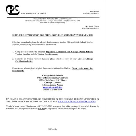 Cps Vendor Application Form Fill Out Printable Pdf Forms Online