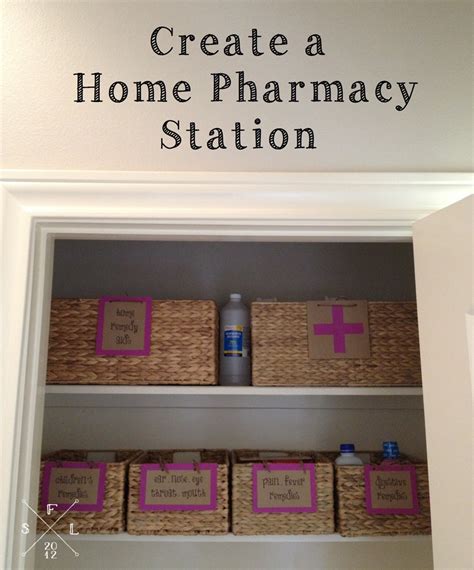 Create A Home Pharmacy Station Simplyfabulousliving Com Fabulously Organized Home Medicine