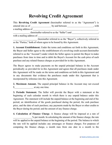 Credit Sale Agreement Template Sfiveband Com