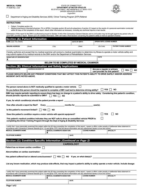 Ct Dmv Medical Form Fill Out Sign Online Dochub