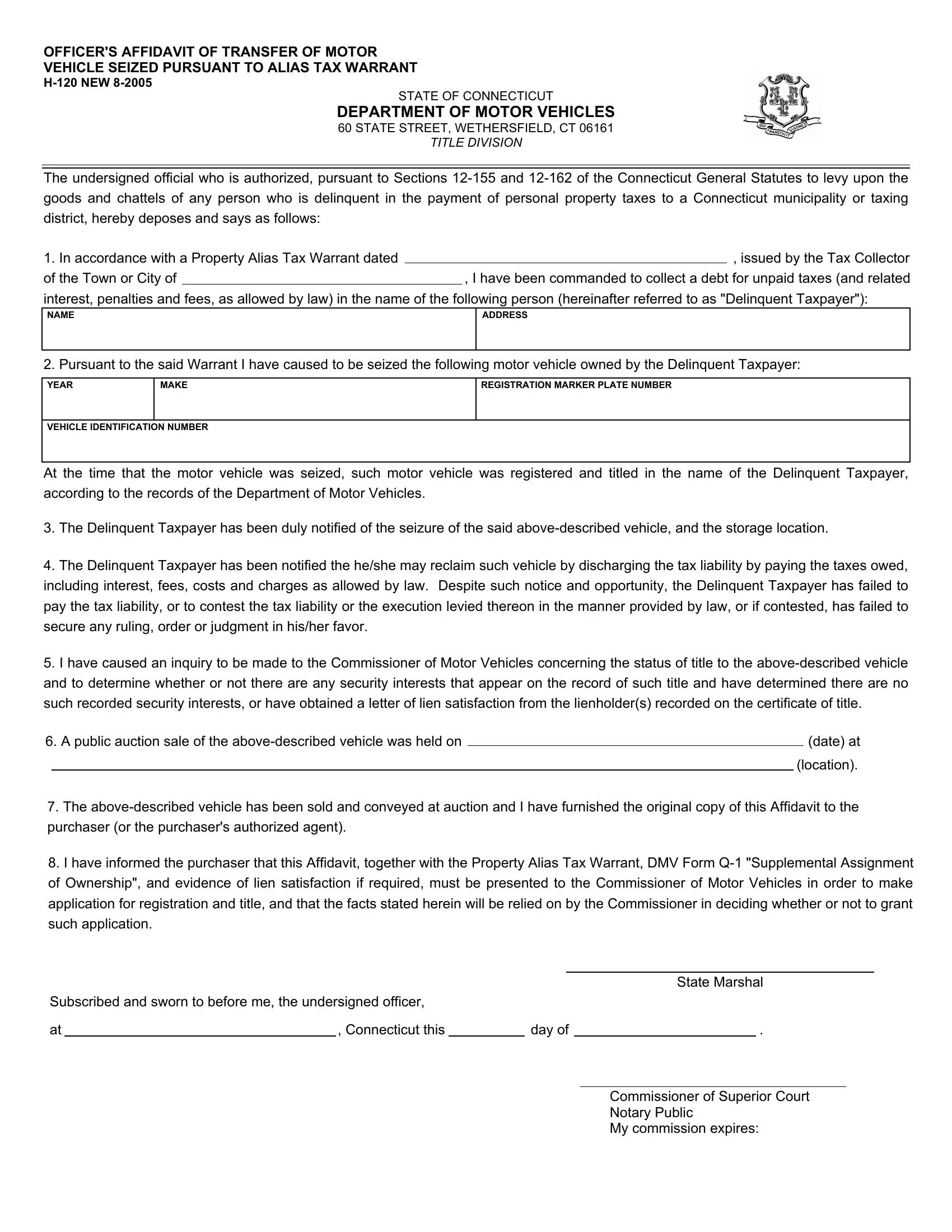 Ct Dmv Q1 Form Printable