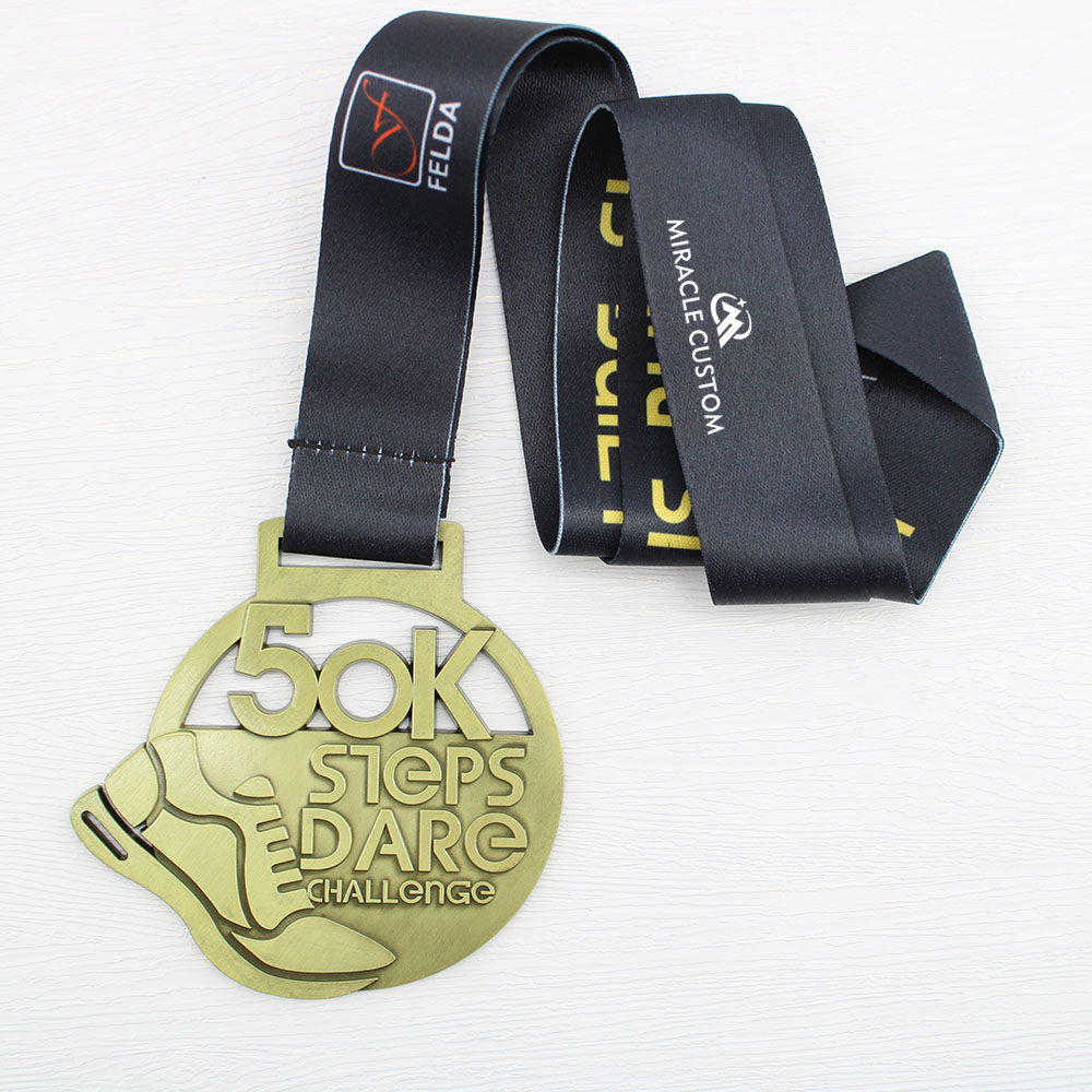 Custom 50K Steps Dare Challenge Medals Miraclecustom Com