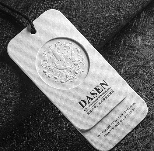 Custom Luxury Garment Swing Tags Own Logo Clothes Label Print Name Logo