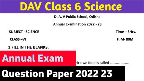 Dav Class 8 Question Paper Of Entrance Exam Sample Of All Subject Dav