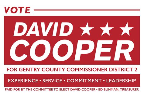 David Cooper County Commissioner Campaign On Behance