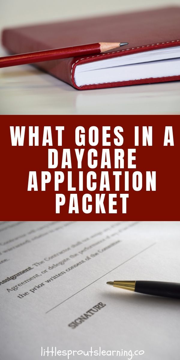 Daycare Application Packet For New Daycare Enrollments Daycare