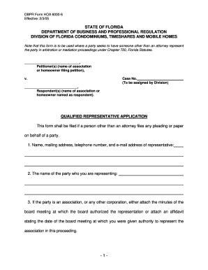 Dbpr Representative Application Fill Online Printable Fillable