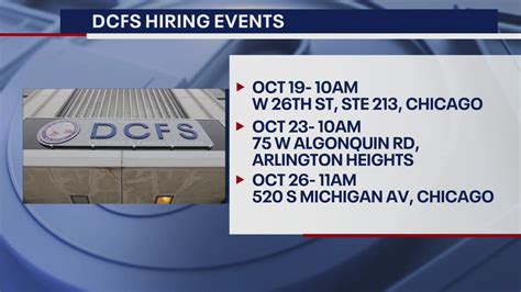 Dcfs Holding Hiring Events Across Chicago Area Fox 32 Chicago