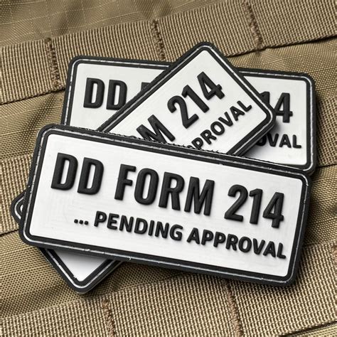 Dd214 Pending Approval Pvc Morale Patch Violent Little Machine Shop