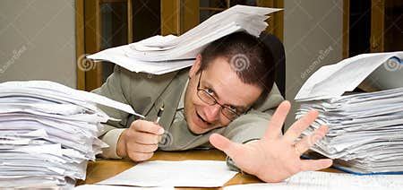 Deadline With Paperwork Stock Image Image Of Night Paper 2307327