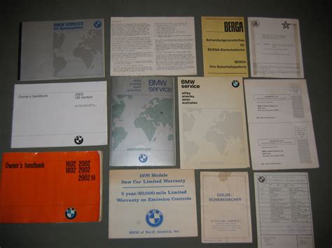 Dealer Paperwork Complete Set Bmw 2002 And Other Amp 39 02