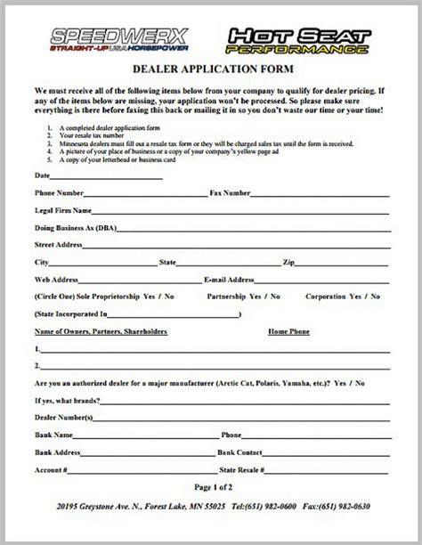 Dealership Form Format In Word Fill And Sign Printable Template Online