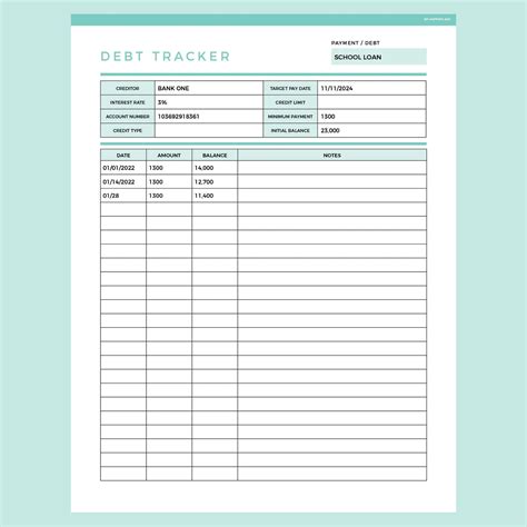 Debt Payoff Planner Editable Instant Download Fillable Pdf A4 And Us Letter Plan Print Land