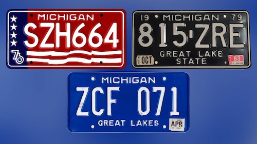 Decades Later Three Classic Michigan License Plates Will Return