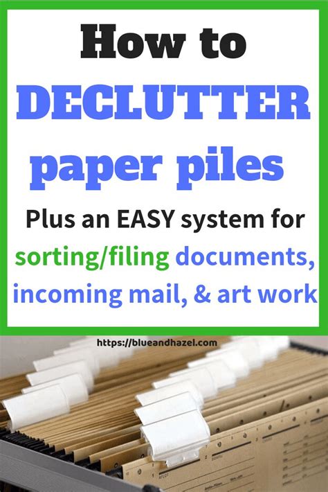 Declutter Piles Of Paperwork Our System For Tossing And Filing Paper