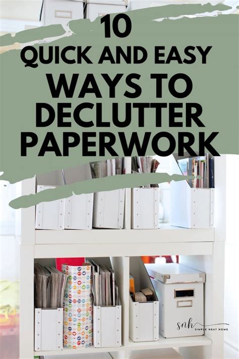 Declutter The Clutter Get Rid Of Old Paperwork Declutter Tidying