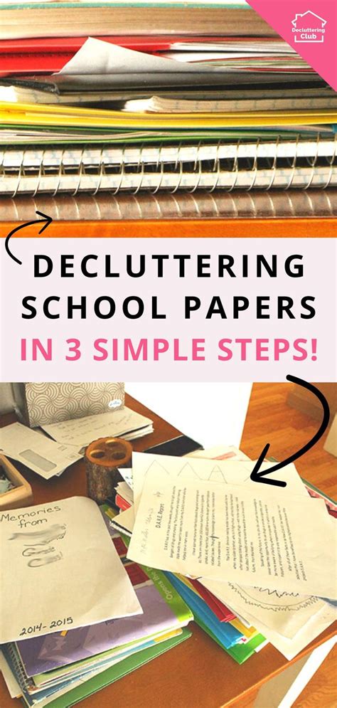 Decluttering Amp Organizing School Paperwork Quickly Amp Easily In 2021 School Paper School Paper